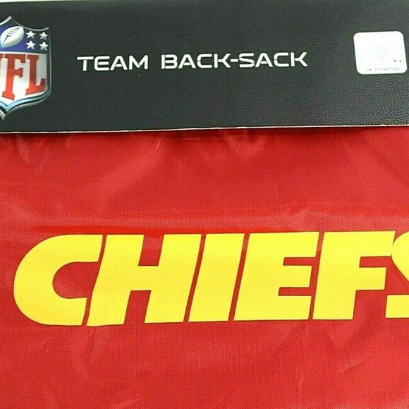 Kansas City Chiefs Red Classic Drawstring Cinch Ba - Picture 3 of 4